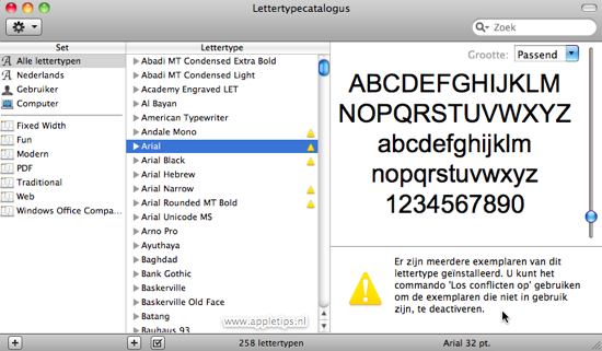 Lettertypecatalogus-report