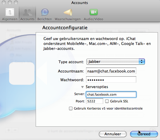 iChat-facebook