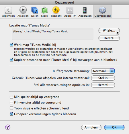 Geavanceerd-itunes