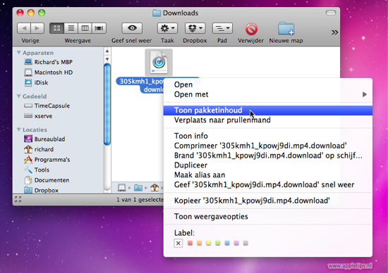 download-pakketinhoud