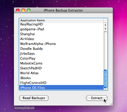 iPhone Backup Extractor
