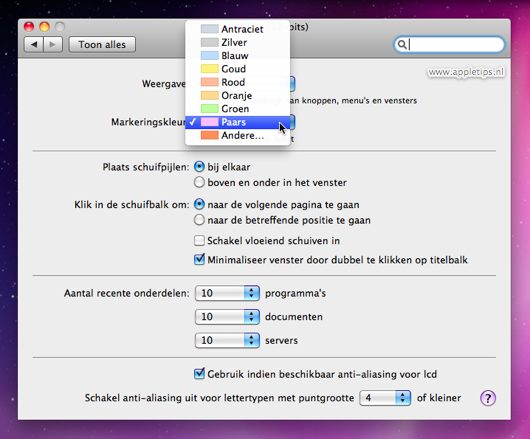 markeringskleur-osx-aanpasssen