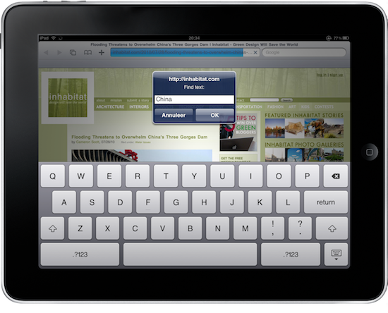 zoeken-ipad-safari