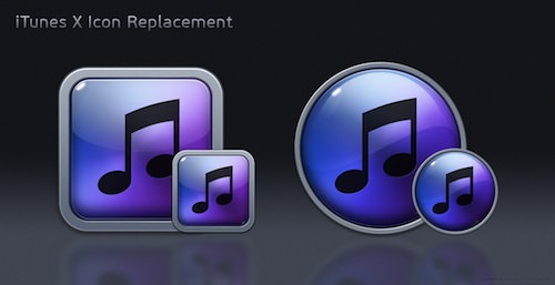 iTunes X Icon Replacement