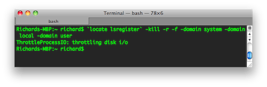 lsregister