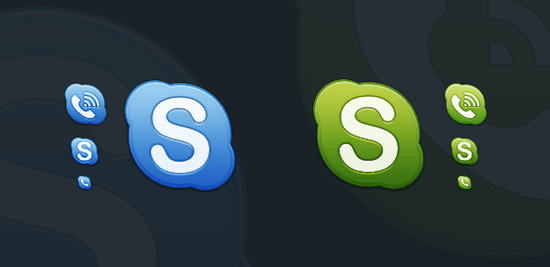 Alternatieve Skype iconen