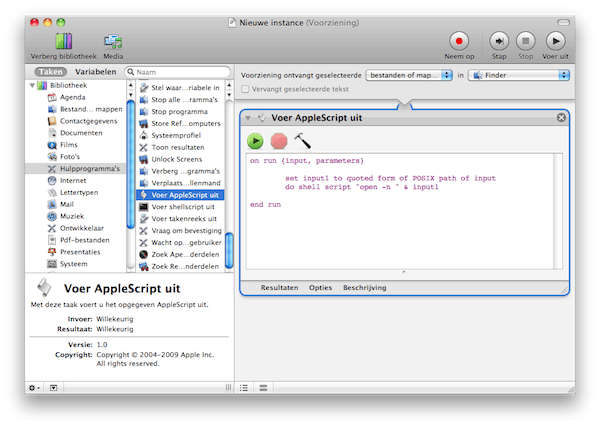 instances automator script