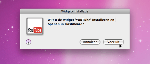 Widget-installatie