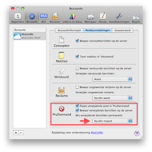 mail prullenmand