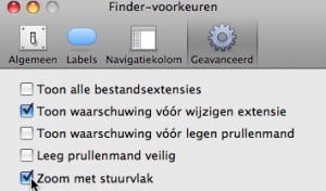 finder-voorkeuren