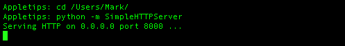 Python SimpleHTTPServer