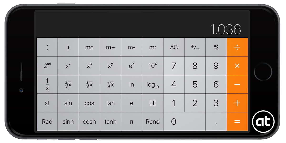 iOS Wetenschappelijke rekenmachine activeren - appletips 