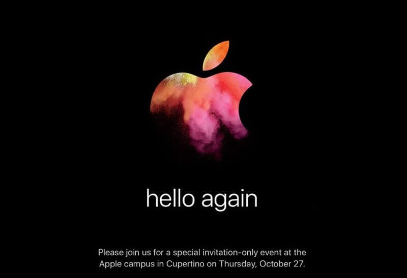 Volg live het ‘Hello Again’ Mac-evenement van Apple