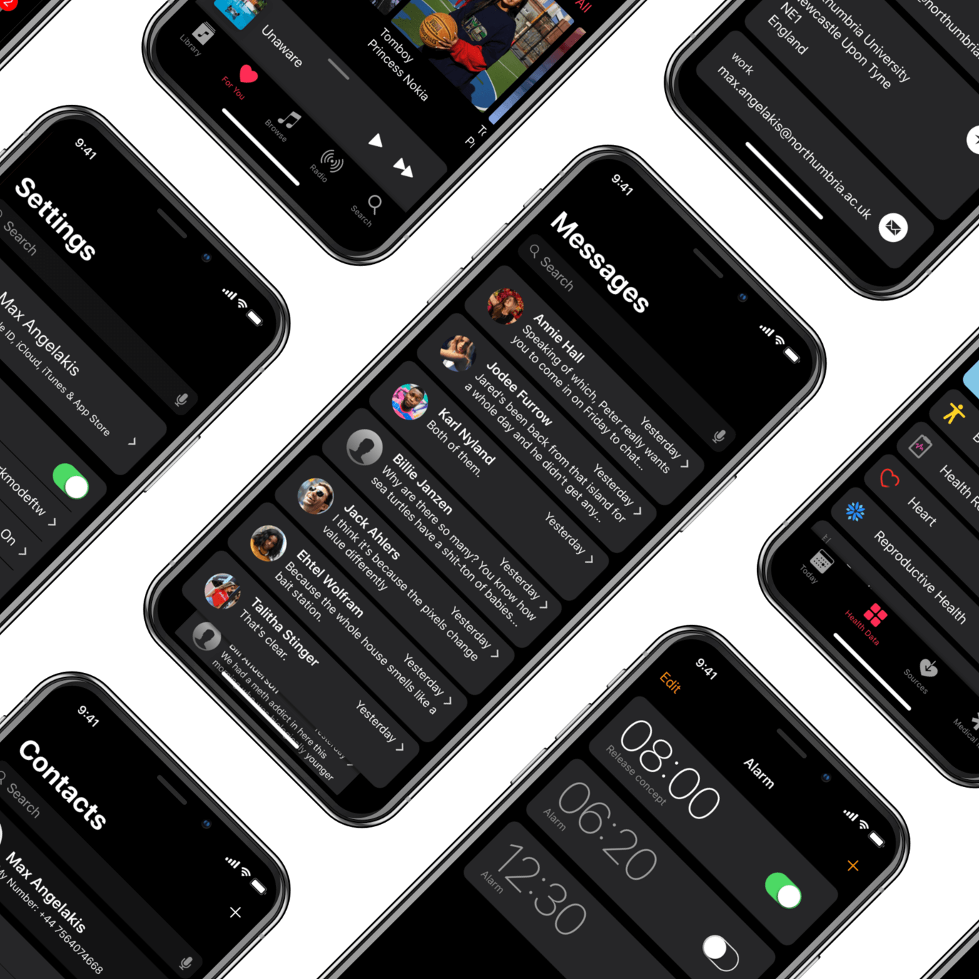 Concept toont donkere modus voor iPhone X [archief]