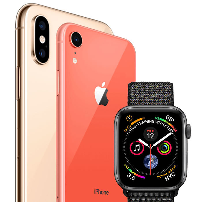 Video’s tonen iPhone Xs, iPhone Xr en Apple Watch series 4
