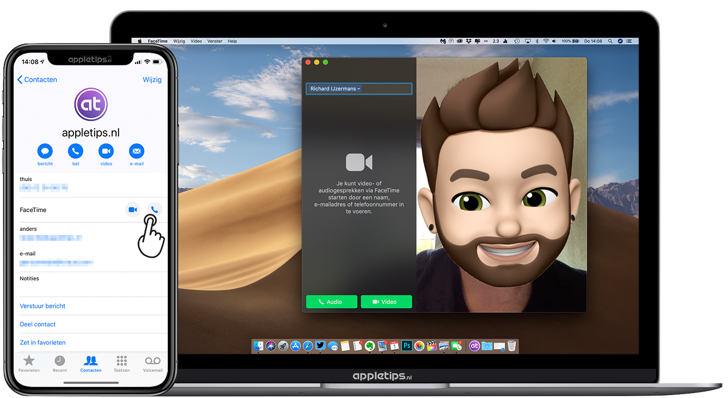 FaceTime Videobellen via een iPhone, iPad of Mac appletips