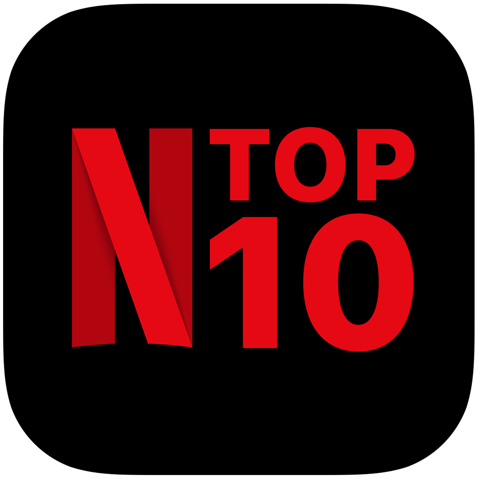 Netflix top 10 website toont overzicht van de populairste series en films