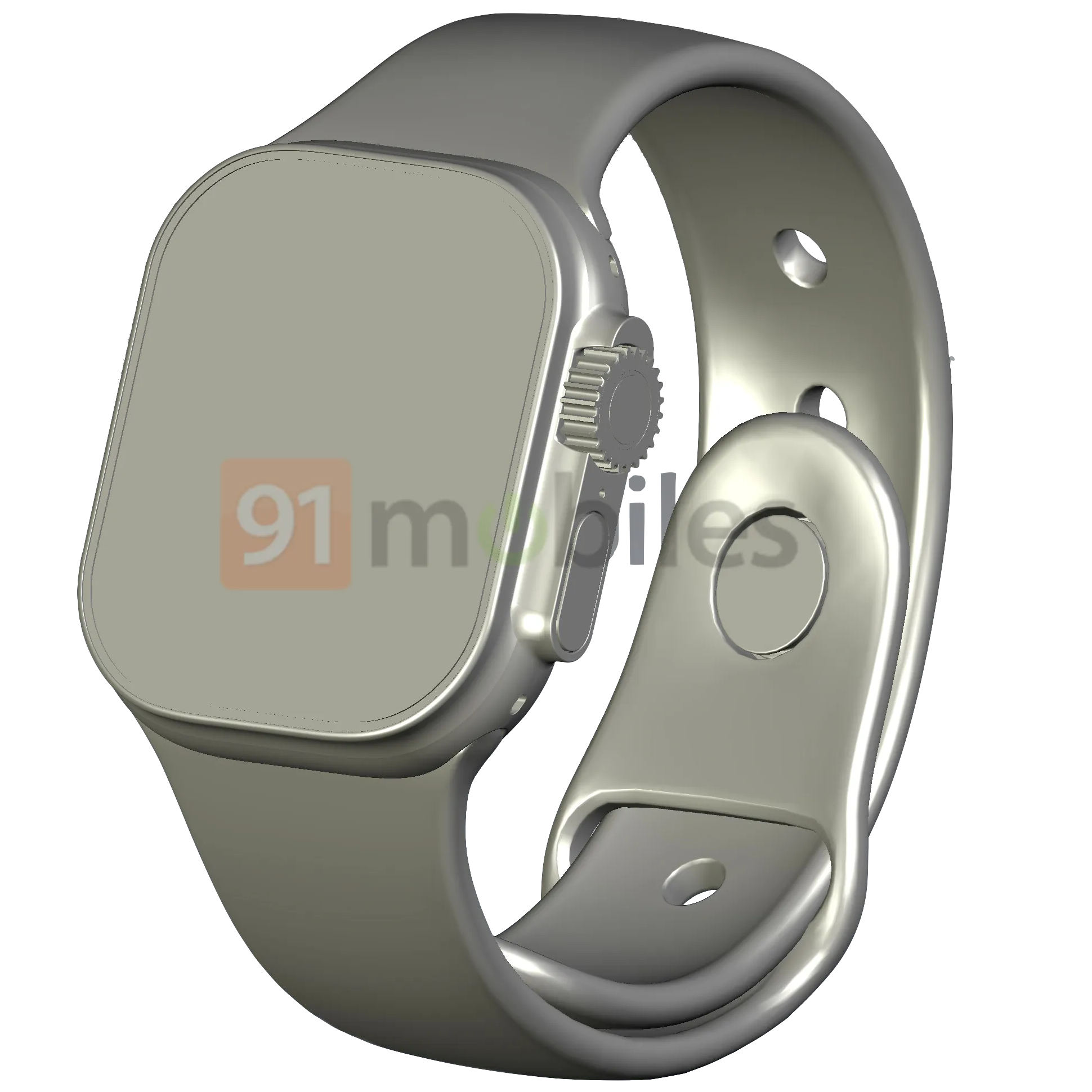 Gelekte CAD-tekening toont redesign Apple Watch Pro met groter 49 mm scherm