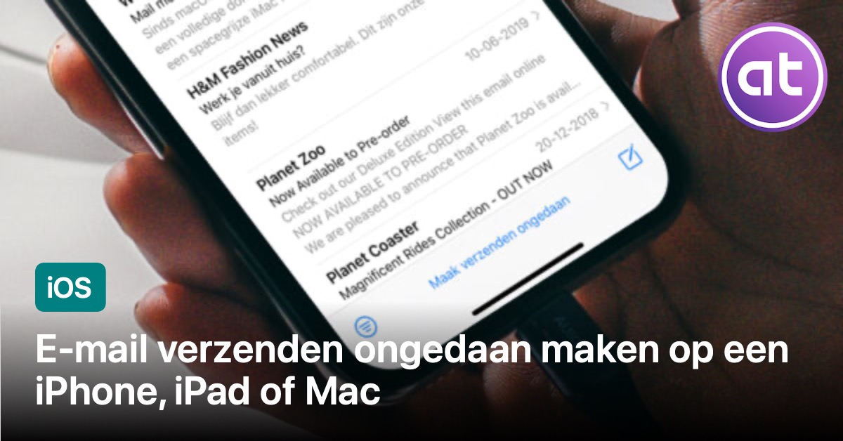 Email verzenden ongedaan maken op een iPhone, iPad of Mac appletips