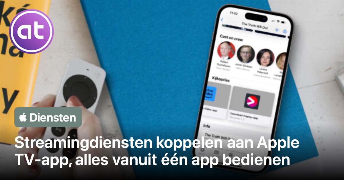 Streamingdiensten koppelen aan Apple TVapp appletips