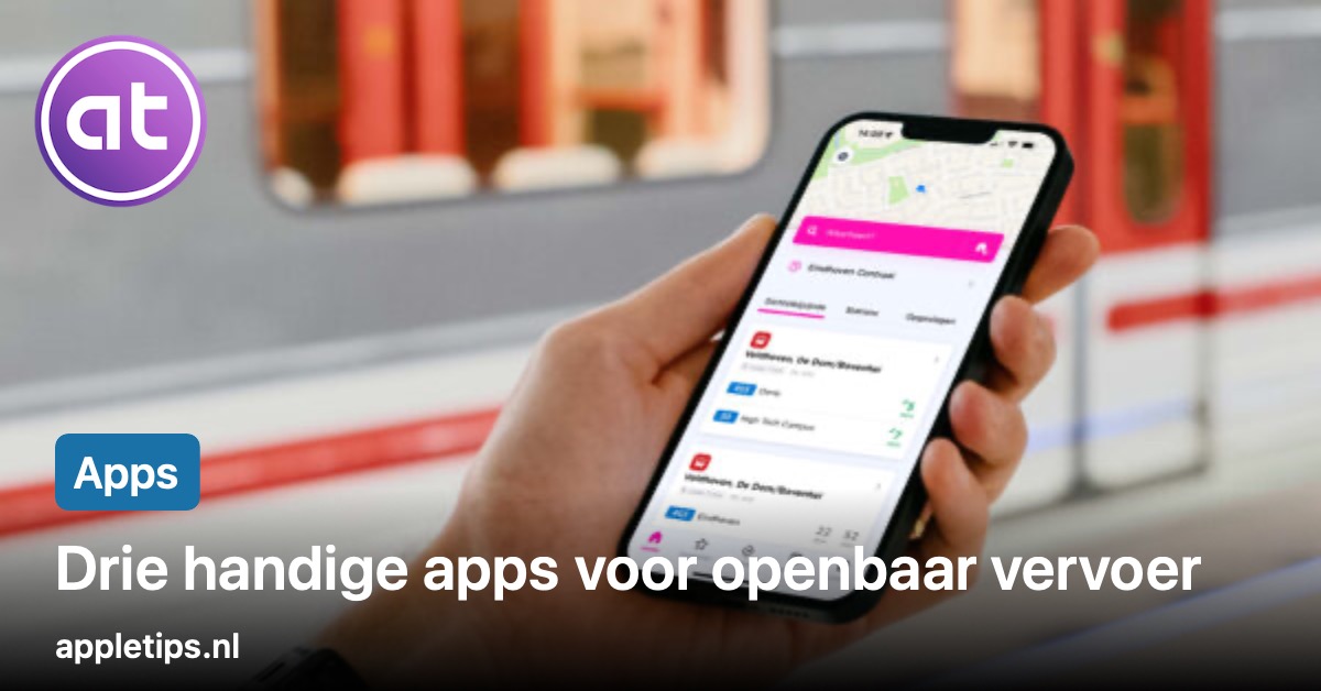 Drie handige apps voor openbaar vervoer
