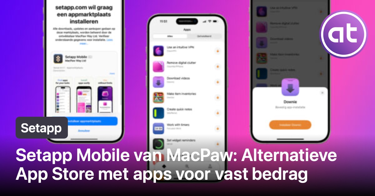 Setapp Mobile van MacPaw: Alternatieve App Store