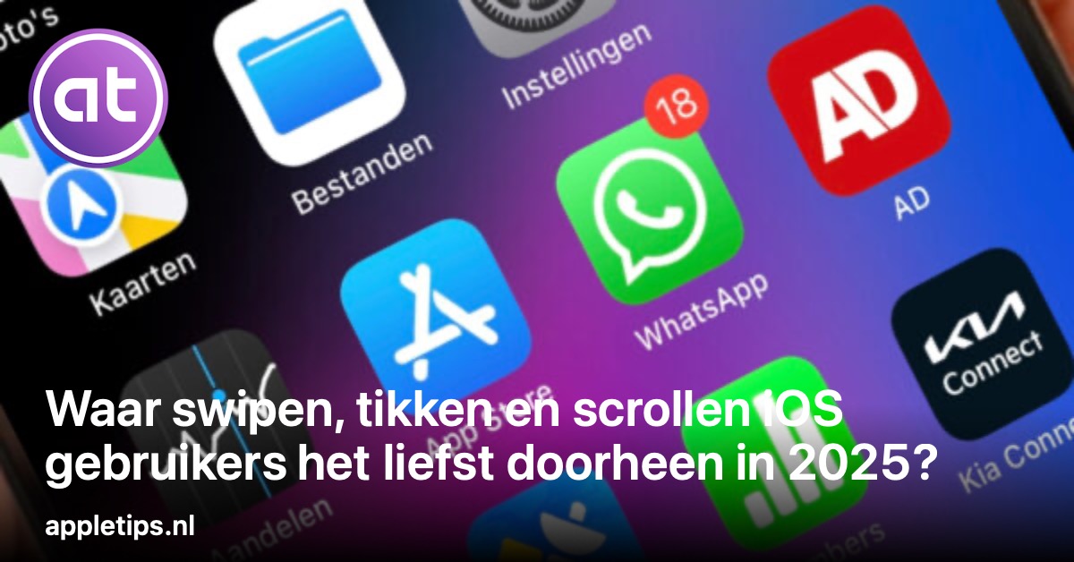 Waar swipen, tikken en scrollen iOS gebruikers het liefst doorheen in ...