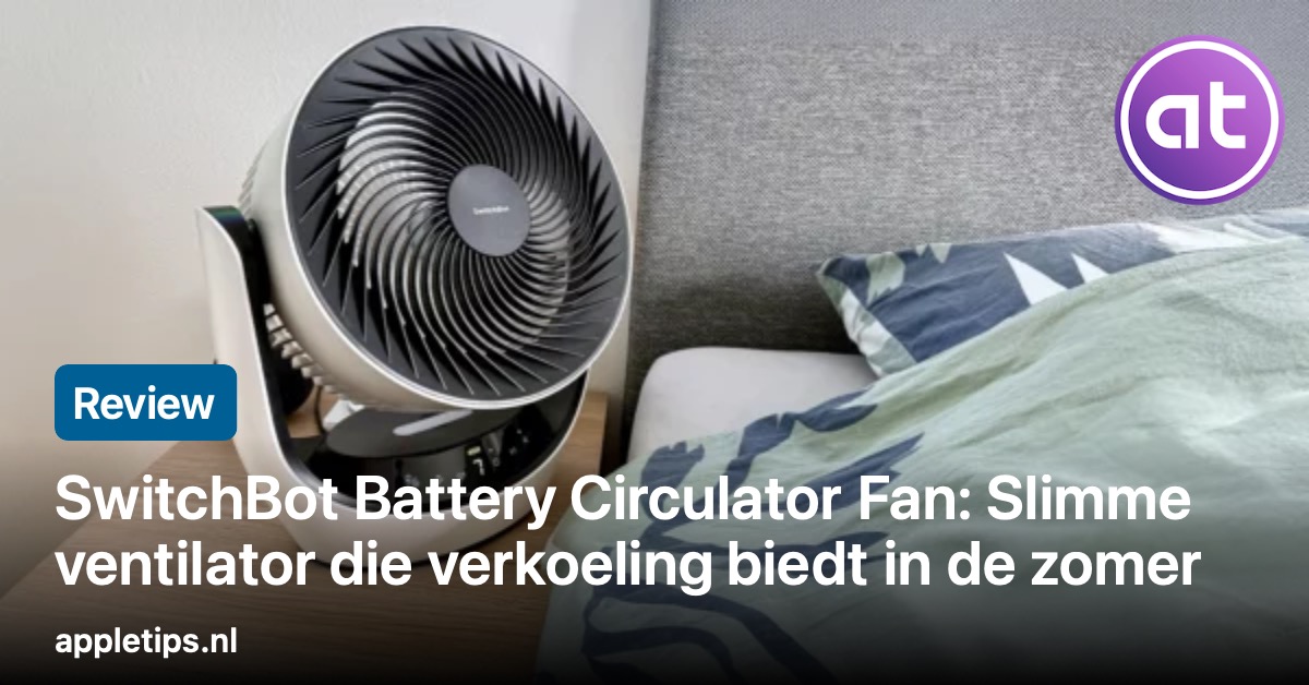 SwitchBot Battery Circulator Fan: Slimme ventilator